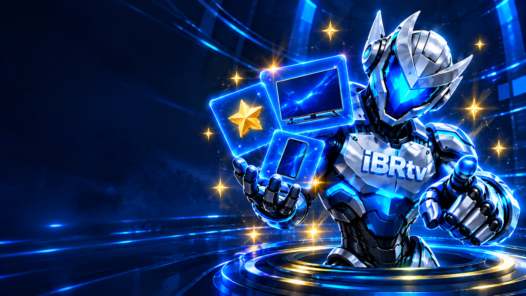 Mascote robô da iBRtv